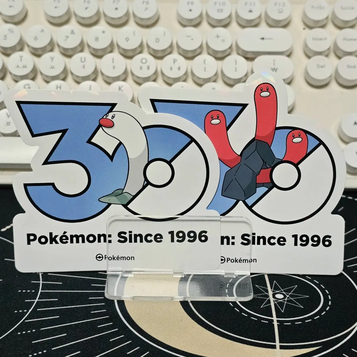 포켓몬스터 30주년 스티커 바다그다 & 바닥트리오 2장 세트