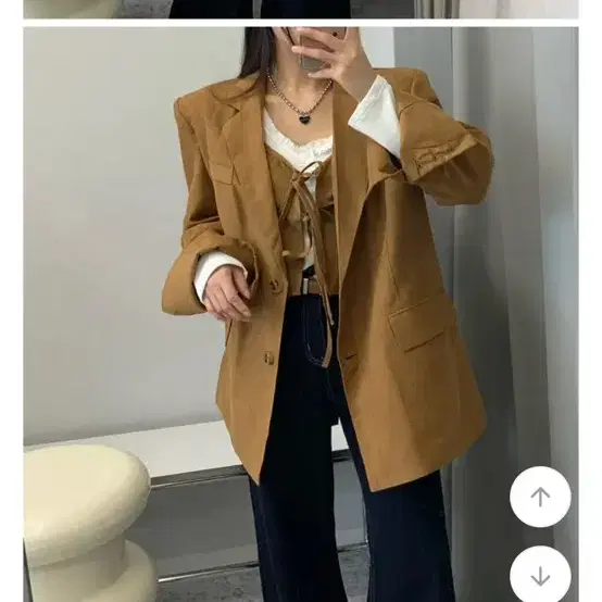 투웨이 오버핏 스웨이드자켓