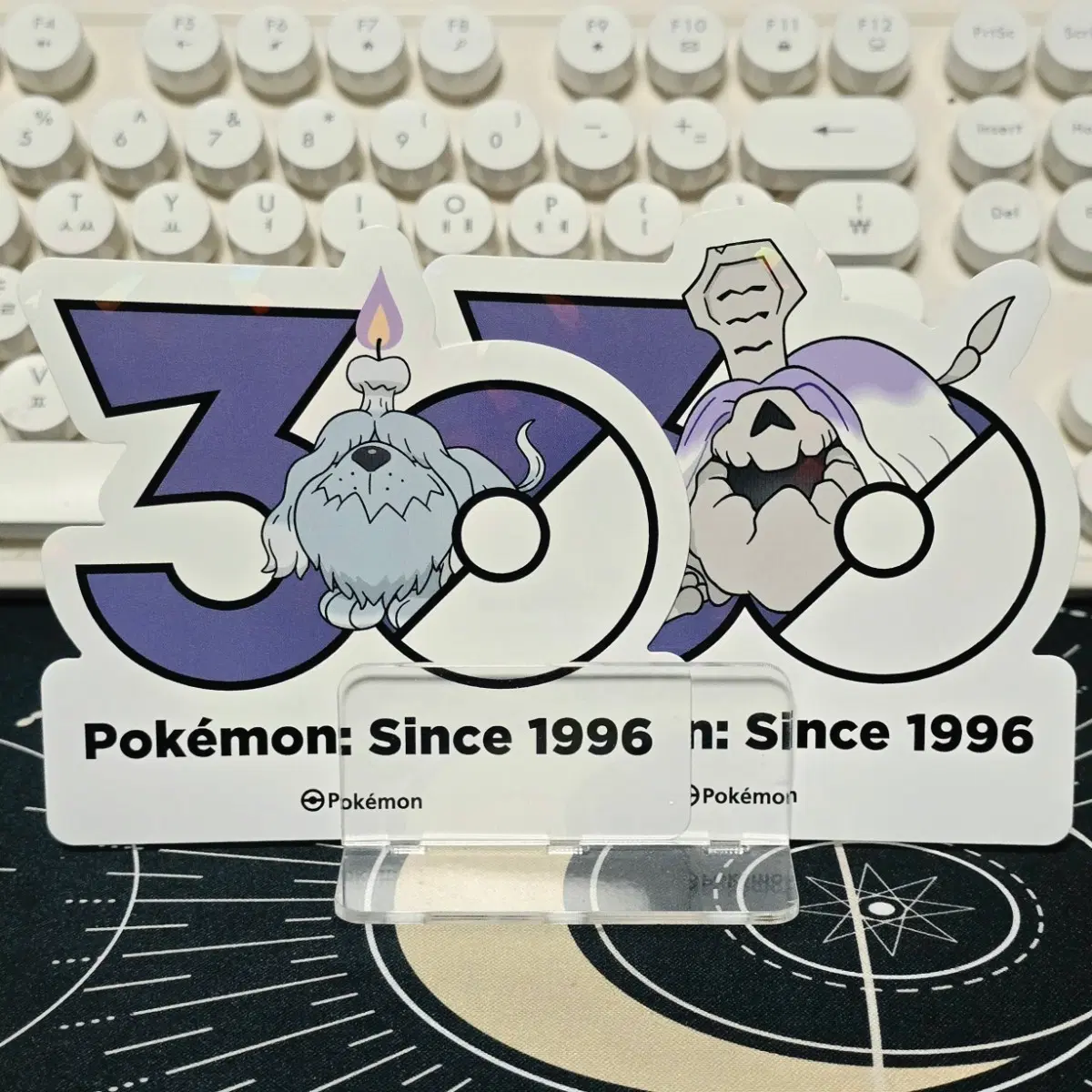 포켓몬스터 30주년 스티커 망망이 & 묘두기 2장 세트