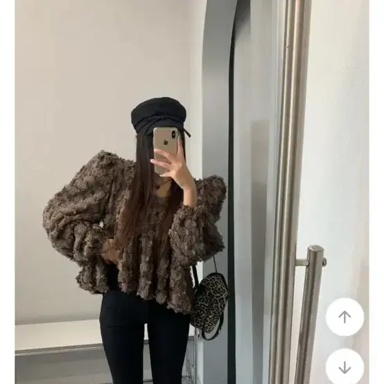 프린지 텍스처 블라우스