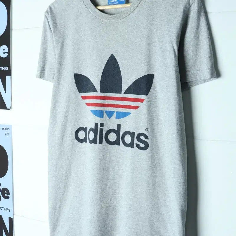 (M-XL) 아디다스 반팔 티셔츠 오리지널 빅로고 그레이-H35776