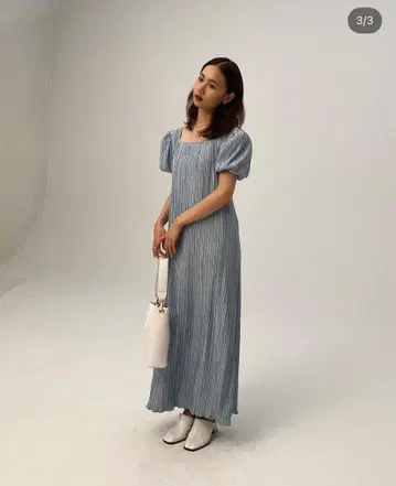 RANDEBOO 퍼프 슬리브 원피스 포멀 피터팬 웬디