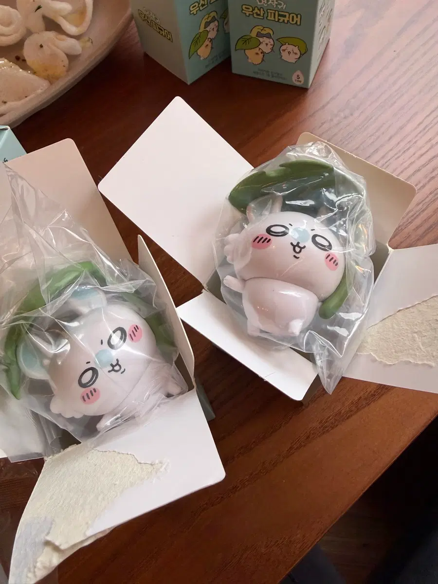 먼작귀 우산 피규어 모몽가