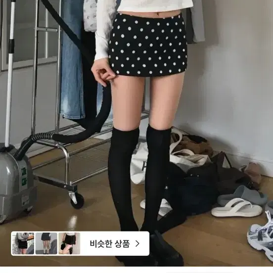 도트쉘 미니 스커트 (팬츠내장) 로브씨엘