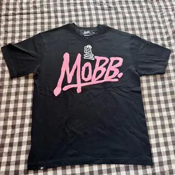 [즉시 발송] MOBB (P)OG S/S 티셔츠 - BLACK x PINK