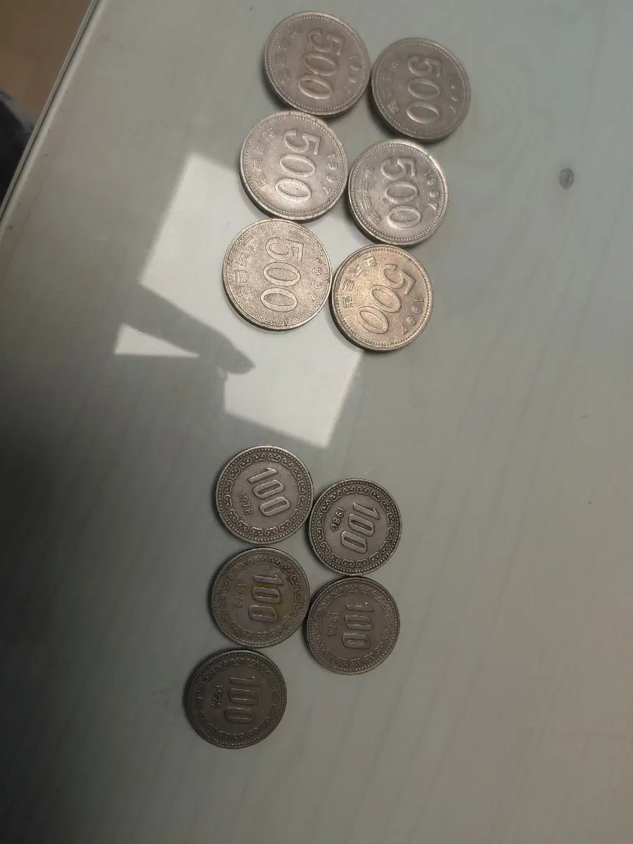 500원,100원 동전 판매