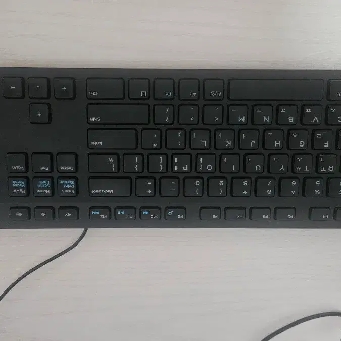 델 유선 키보드 블랙