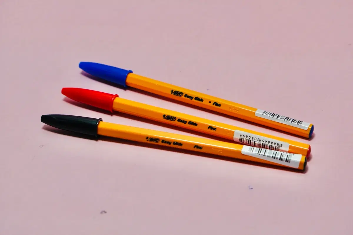 [BIC] 오렌지 빅볼 5개 사무용 필기도구 부드러운펜 이지글라이드 속기 볼펜