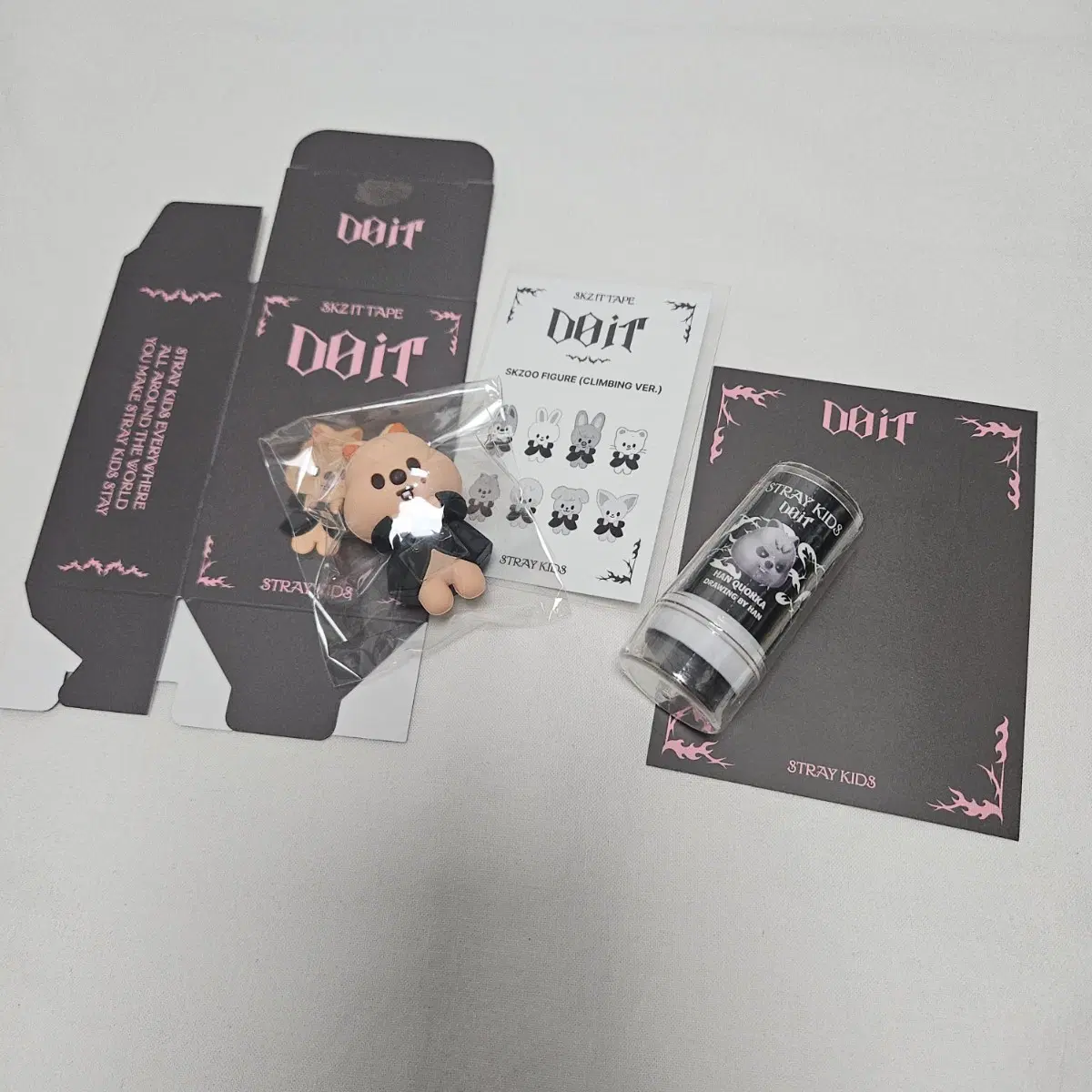 [원가 이하] 스트레이키즈 한 두잇 팝업 클라이밍 피규어 히퍼 이블 스키주 스탬프 한쿼카 엠디 굿즈 do it pop up han