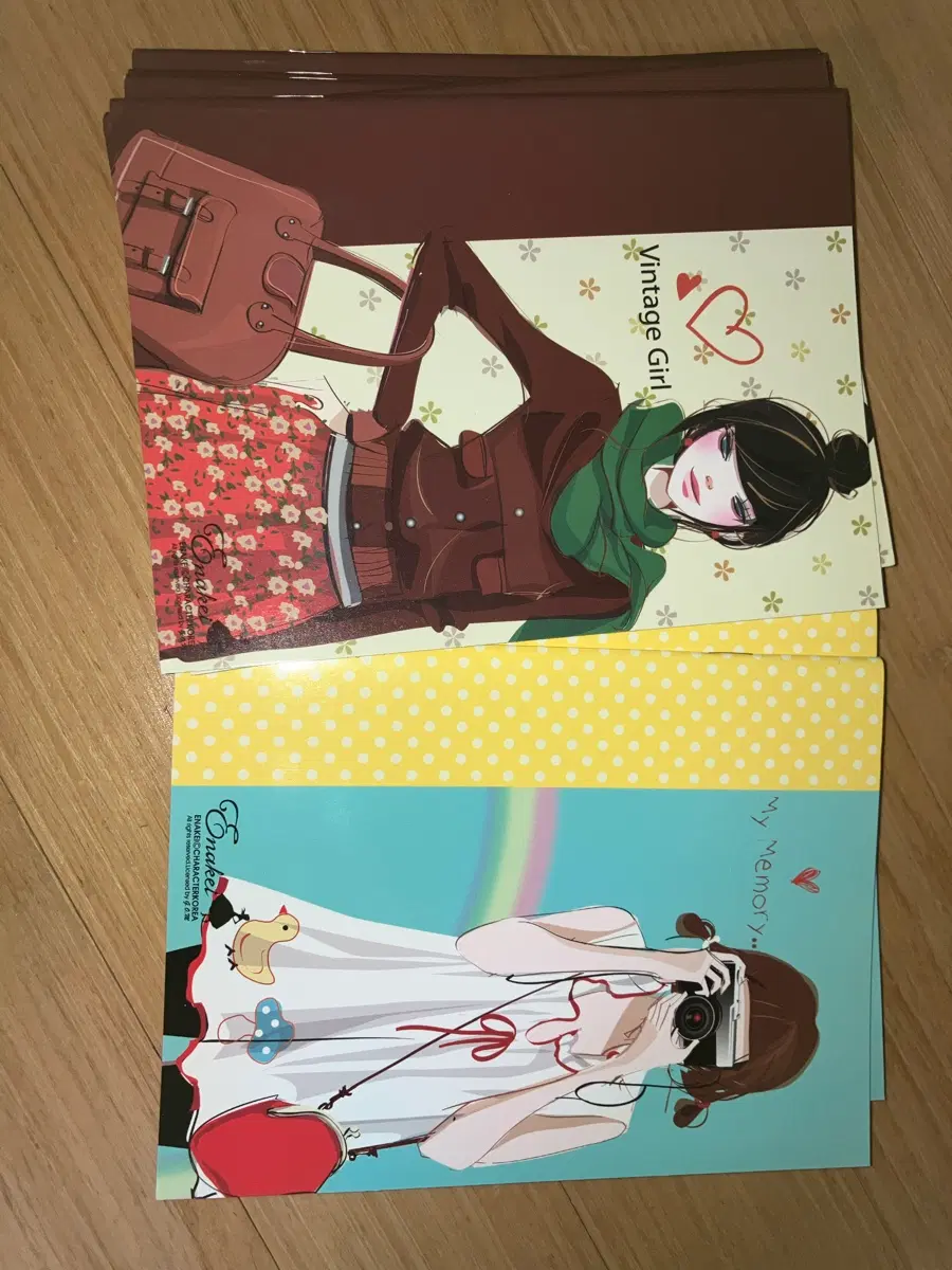 고전문구) 빈티지 걸 일러스트 노트 2종