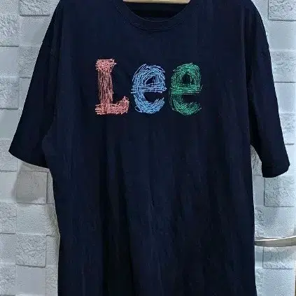 (G)리 LEE 반팔티 네이비 XL