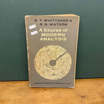 A Course of Modern Analysis Whittaker