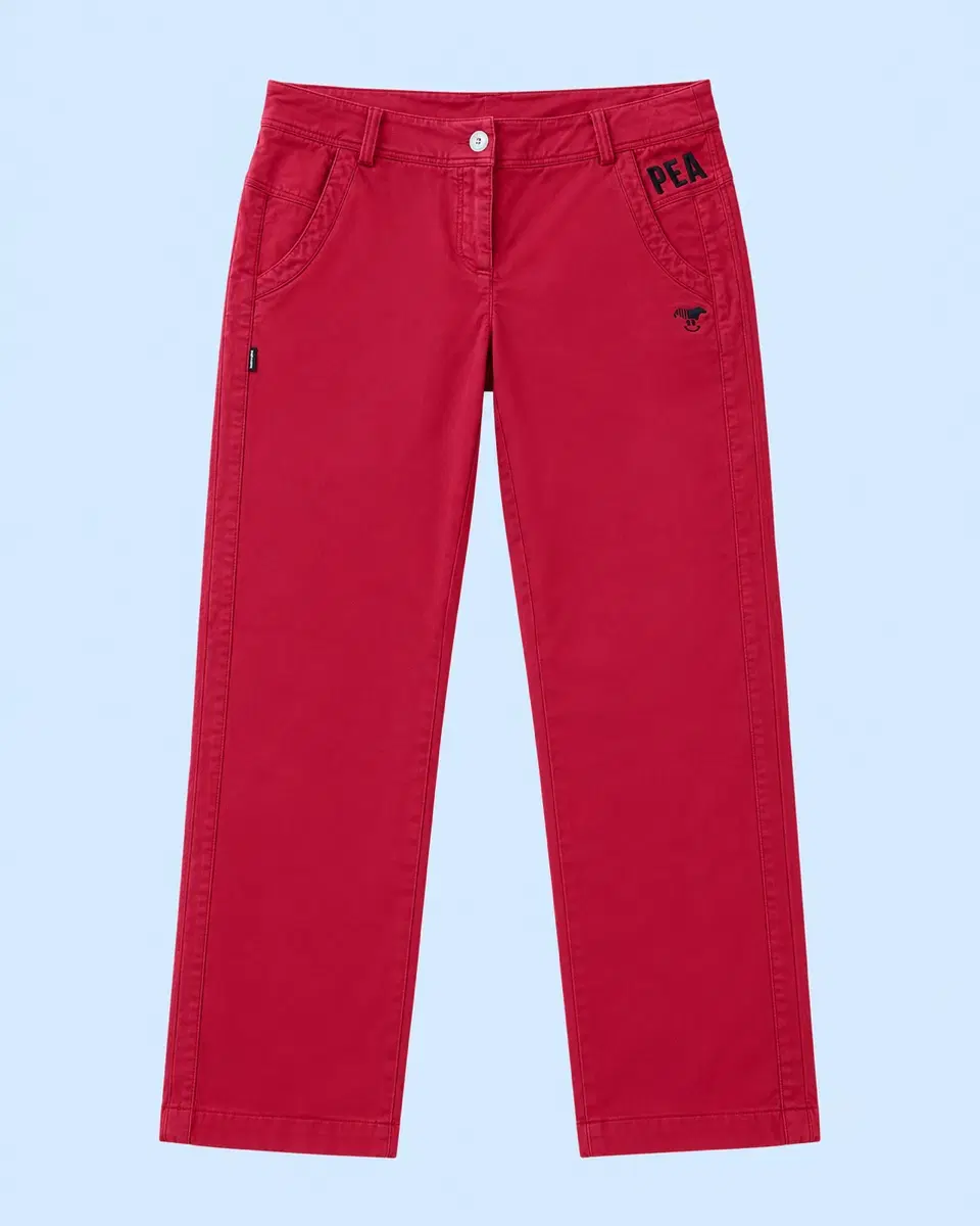 파리게이츠 PEARLY GATES 레드 면바지 2사이즈 골프 바지 팬츠 골프복 골프웨어 하의 운동복