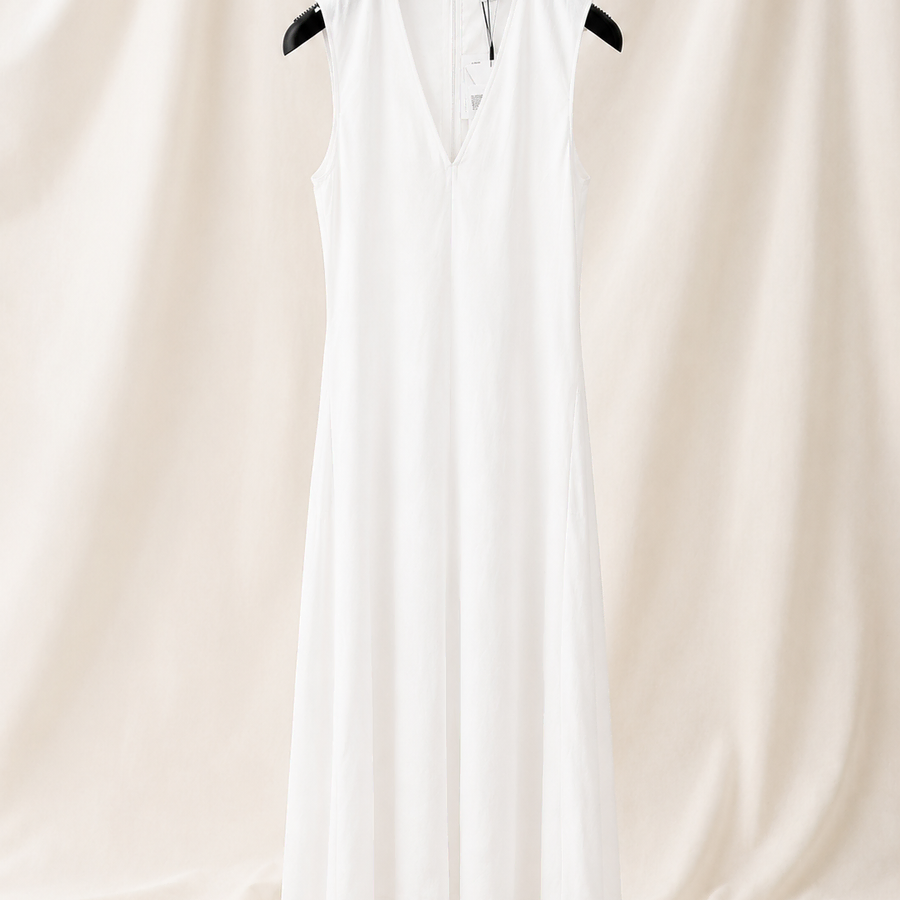 TOTEME 토템 롱 화이트 원피스 드레스 242 WRD2660 FB0159