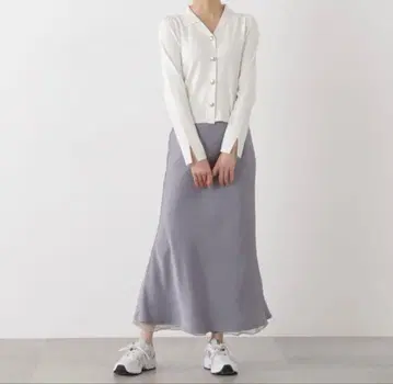 PROPORTION BODY DRESSING 내로우 새틴 스커트
