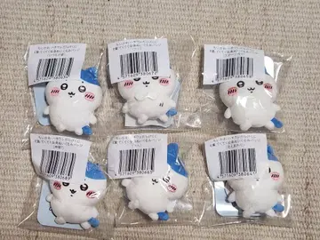 하치와레 투성이 복권 E상 텍텍 전신 인형 배지 6종 세트