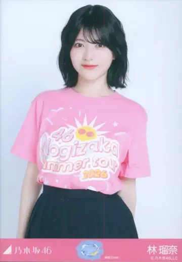 노기자카46 회장 한정판 브로마이드 하야시 루나 한여름 전국 투어 2026 티셔츠 가나가와 ver. 츄