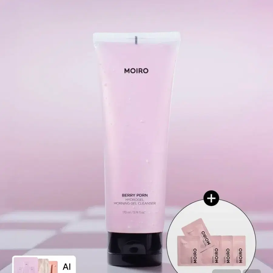 [새상품]모이로 베리 PDRN 하이드로겔 모닝 젤 클렌저 170ml (+15ml 증정)