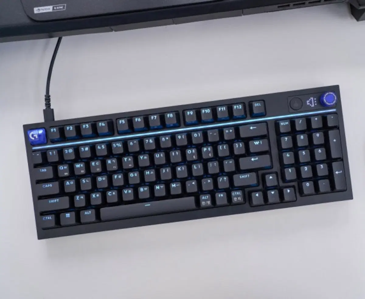 로지텍 G316x98배열 8k 키보드 단순개봉 새상품급 풀윤활 저소음축 포함