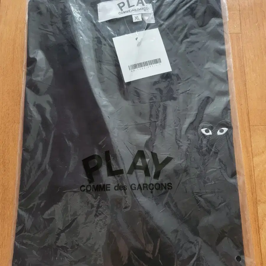 꼼데가르송 플레이 반팔티 블랙 XL