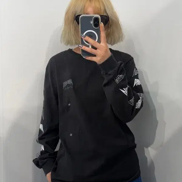 FREE 굿펠라즈 뱅가드 긴팔 티셔츠 블랙