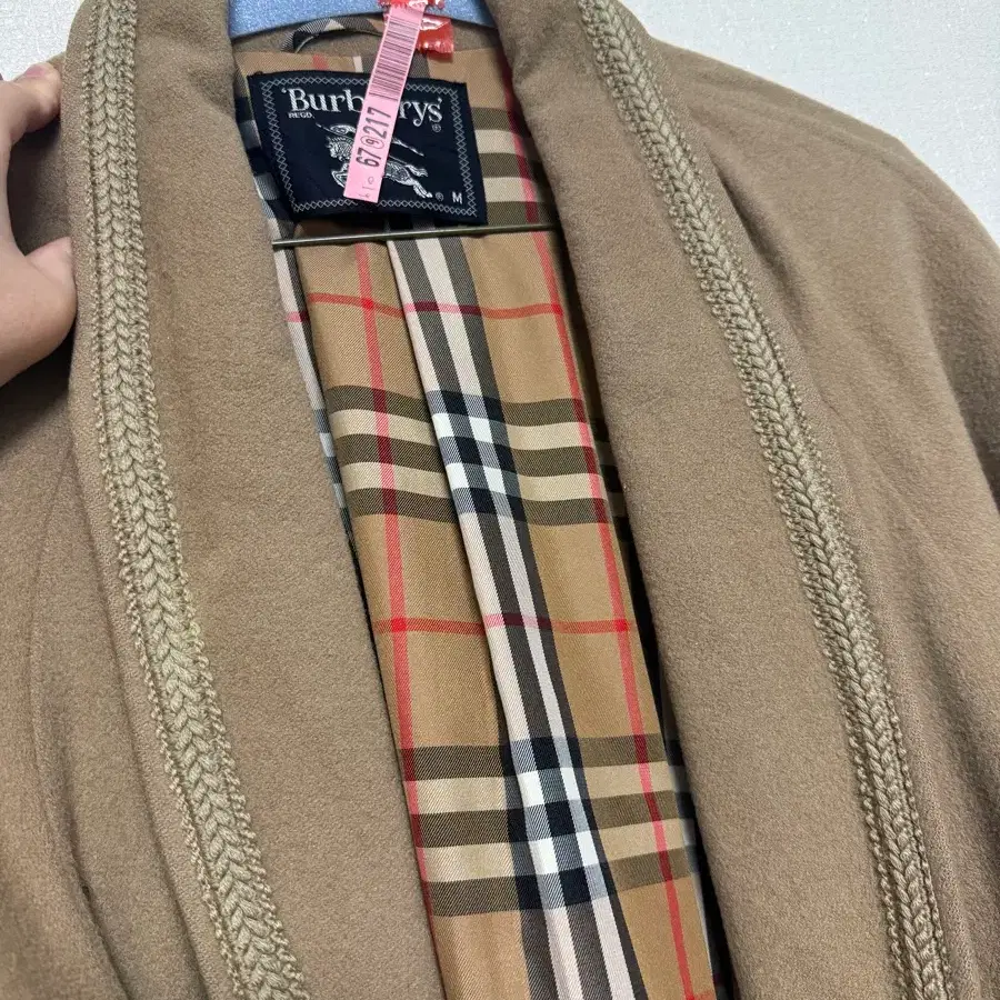 버버리 울 롱코트