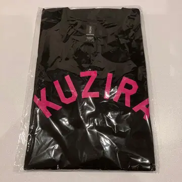 KUZIRA 로고T셔츠 블랙 x 핑크 L 사이즈