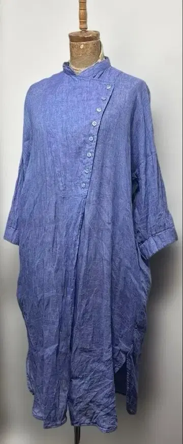 Gabardine K.T 7부 셔츠 원피스 9 새상품 (~13 대응 가능)