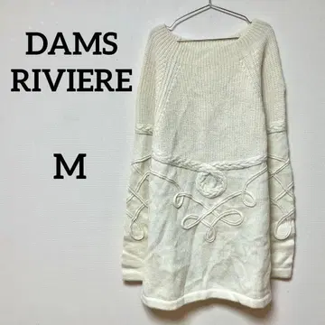 DAMS RIVIERE 울 100% 니트 원피스