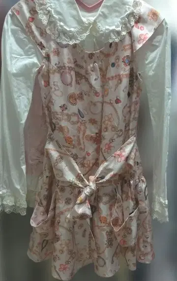 MILK 밀크 보석 패턴 dress 핑크