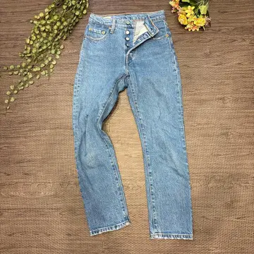 Levi's 리바이스 501 빨간색 탭 W25 가죽 패치