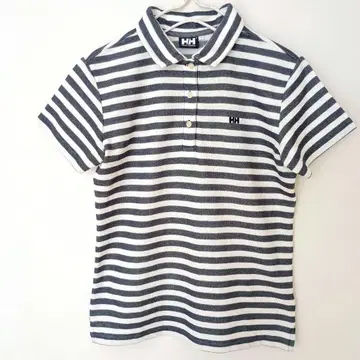 HELLY HANSEN 보더 반팔 피케 셔츠 L 사이즈