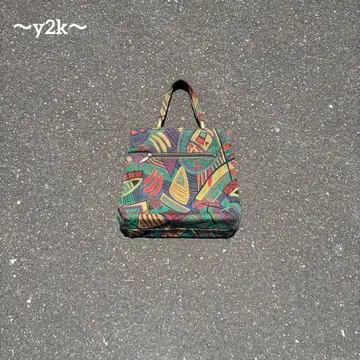 레트로 올 패턴 90s 코디 핸드백 빈티지 y2k 모노톤
