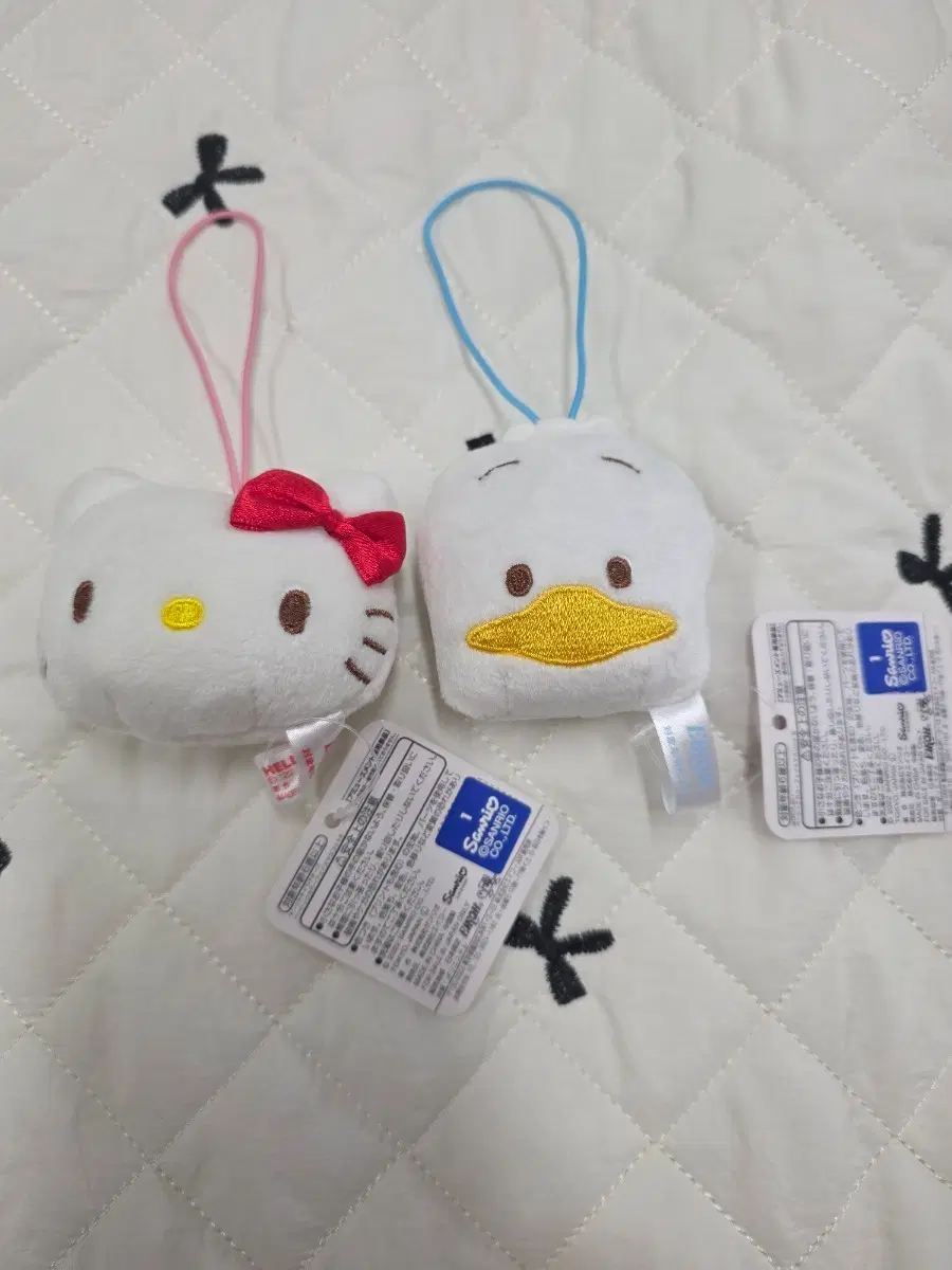 산리오 키티 페클 인형 키링 세트