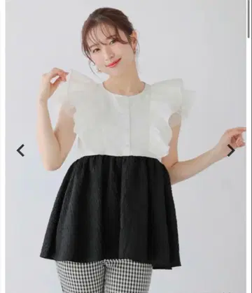 fitmore 튤프릴 자카드 도킹 상의
