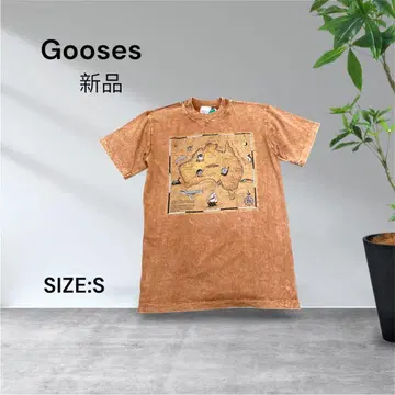 3194 Gooses 새상품 호주 지도 프린트 T셔츠 S