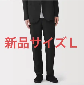 무인양품 바람이 통하는 스트레치 사커 노턱 팬츠 L