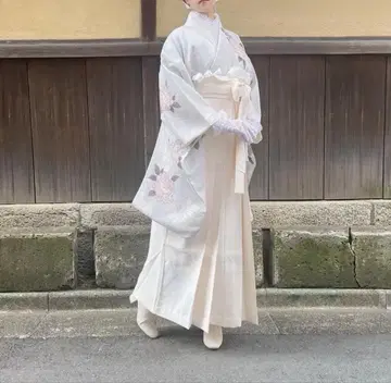 하카마 무지 아이보리 졸업식