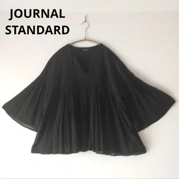 JOURNAL STANDARD 워셔블 인도 보일 핀턱 개더 블라우스