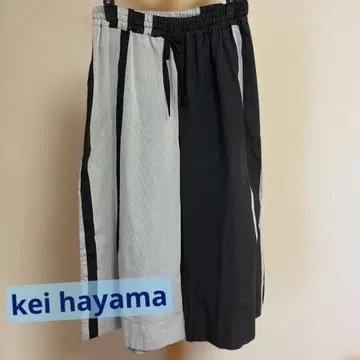 KEI Hayama 가우초 팬츠 바이컬러 일본제 F