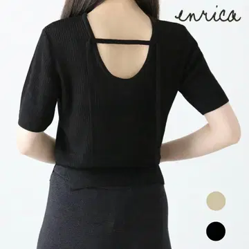 enrica 실크 하프 슬리브 풀오버