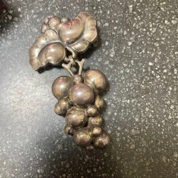 GEORG JENSEN 브로치 217B 포도 스털링 실버