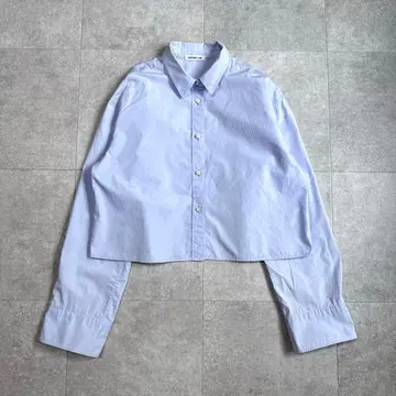 에브리데이 아이 라이크 크롭 셔츠 블루 Deuxieme Classe