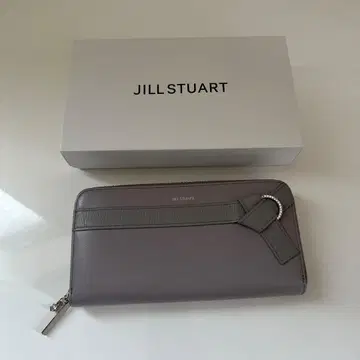 JILL STUART 라운드 지퍼 장지갑 그레이