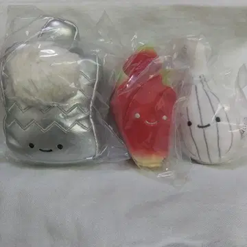 닛코리노 조미료 봉제 인형 강판, 쑥갓, 락교 가챠