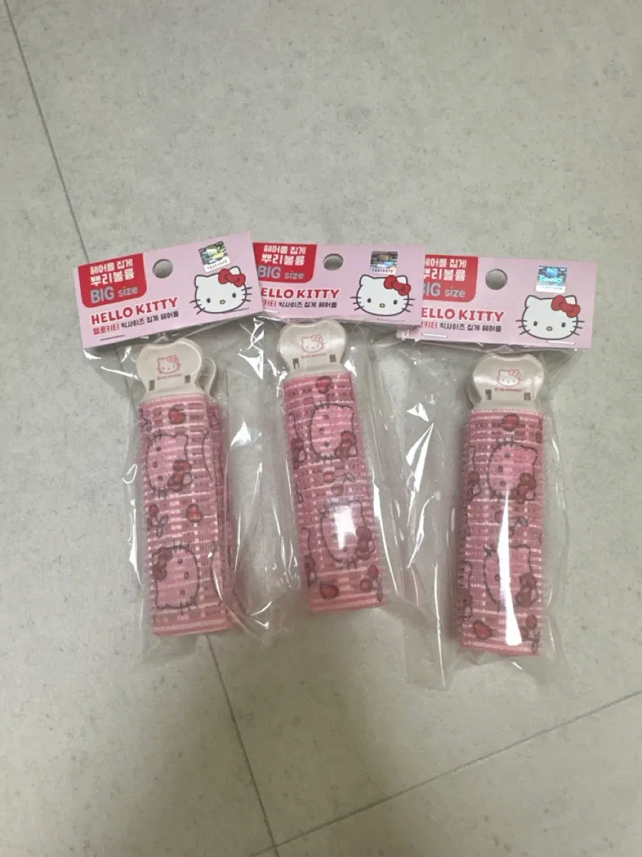 키티 빅사이즈 집게헤어롤