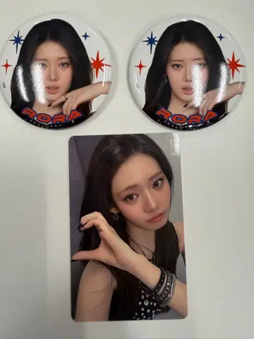 BABYMONSTER RORA 로라 캔뱃지 x2 구매 혜택 트레이딩 카드 세트