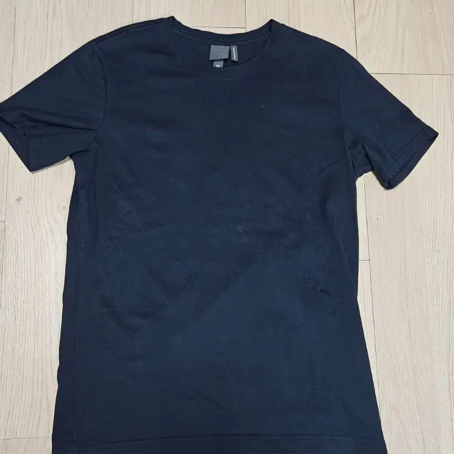 H&M 반팔 티셔츠 프리미엄코튼네이비 S