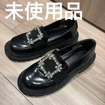 Vivian 비쥬 장식 로퍼 통굽 블랙