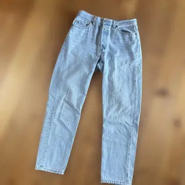 Levi's 스트라이프 데님 팬츠 라이트 블루